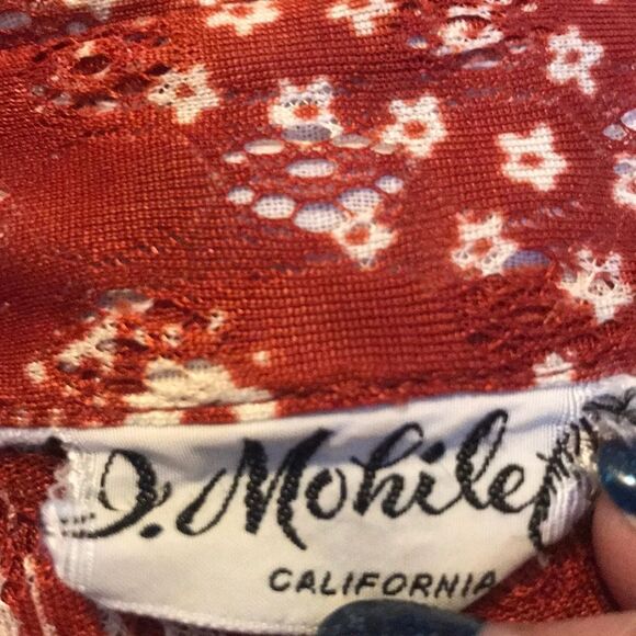 Multicolor Vintage J.Mohilet Women Blouse Size S - Picture 14 of 15